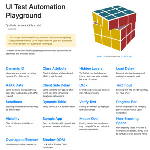 Ui Test Automation Playground Screenshot